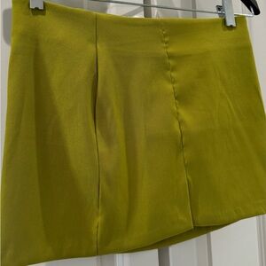 Stylish Yellow Mini Skirt